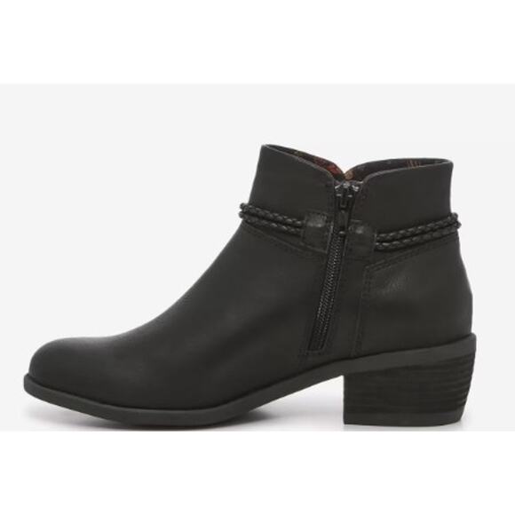 b.o.c. Lindsay Stacked Heel Bootie with Braided Strap Detail Women's Size 6.5 - Picture 3 of 10